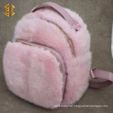 Outdoor and Custom Real Mink Fur Backpack for Sport Mink Fur Backpacks